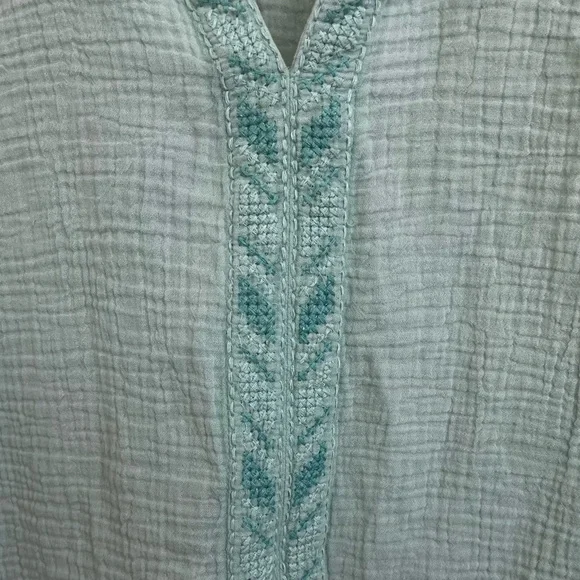 Faherty Lucia Organic Cotton Gauze Top Size XL - Picture 3 of 6